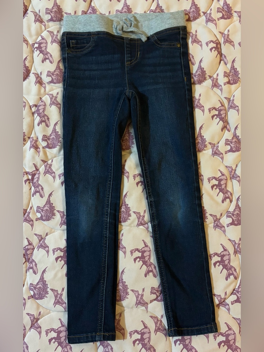 wonder nation size 6 6x dark wash Knit-Waist Girls' Jeggings